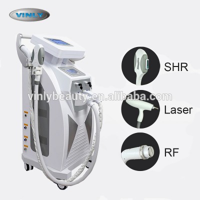 Stationary multifunctional shr ipl hair removal laser tattoo removal machine